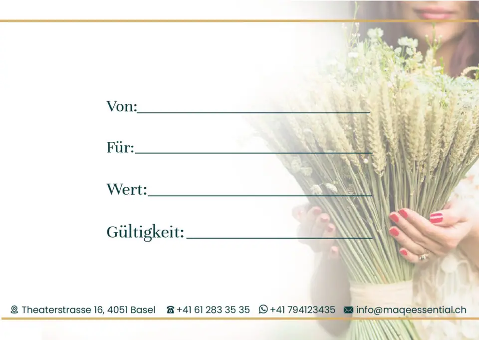 maqē Gutschein Rückseite
